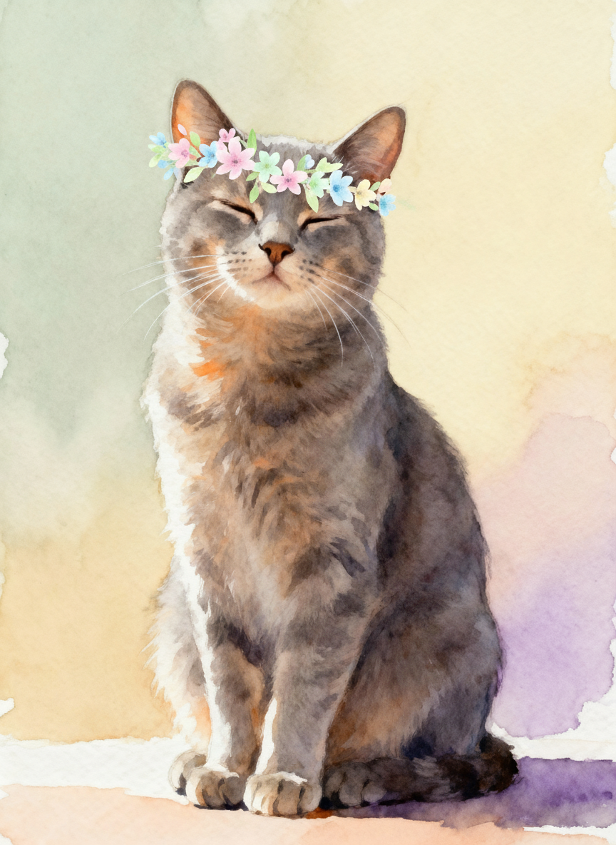 Flower Crown - Spring flower crown with pastel blooms